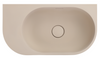 Bella Vista Elysia Latte Wall Hung Basin with overflow 500 x 275 x 150mm