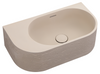Bella Vista Elysia Latte Wall Hung Basin with overflow 500 x 275 x 150mm
