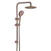 Twin Shower Combination Ideal Shower System With Rail (Rose Gold)   shower head round 200mm*2mm
