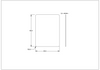 R20 Radius Corner Rectta Plain Pencil Edge Mirror