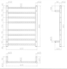 Brushed Copper / Bronze Heated Towel Rail & Ladder  - Round