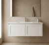 England Hampton White Shaker Wall Mount 900 mm Vanity  - Optional Stone Bench
