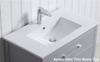 England Hampton White Shaker Wall Mount 1200 mm Vanity  - Optional Stone Bench