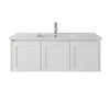 England Hampton White Shaker Wall Mount 1200 mm Vanity  - Optional Stone Bench