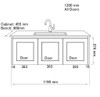 England Hampton White Shaker Wall Mount 1200 mm Vanity  - Optional Stone Bench