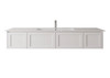 England Hampton White Shaker Wall Mount 1500 mm Vanity  - Optional Stone Bench
