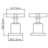Wall Top Assemblies Brushed Nickel