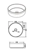Round Above-Counter Basin Textured Exterior Finish with Matt Pink , Interior Smooth Finish  
