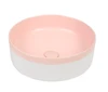Round Above-Counter Basin Textured Exterior Finish with Matt Pink , Interior Smooth Finish  
