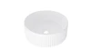 370mm Round Above Counter Fluted Basin - Matt White 