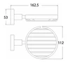 Otus Soap Dish Wire Matt Black