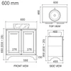 Wynyard 600mm Satin White Shaker Vanity Floorstanding | Optional Stone Top & Basin