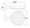 Otus Soap Dish Wire Chrome