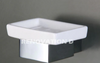 Pescara Chrome Square Holder with Ceramic Soap Dish