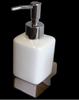 Pescara Chrome Square Ceramic Soap Dispenser