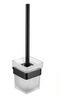 BLACK Pescara Toilet Brush Holder