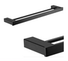 BLACK Pescara Double Towel Rail - 750mm