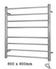 Stainless Steel Heated Towel Rail & Ladder  - Round