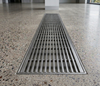 Brushed Stainless Steel Flexi Custom Grate-304 Stainless Steel -100mm Wide