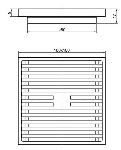 Normandy Deluxe Line Rose Gold Floor Waste Renovation D
