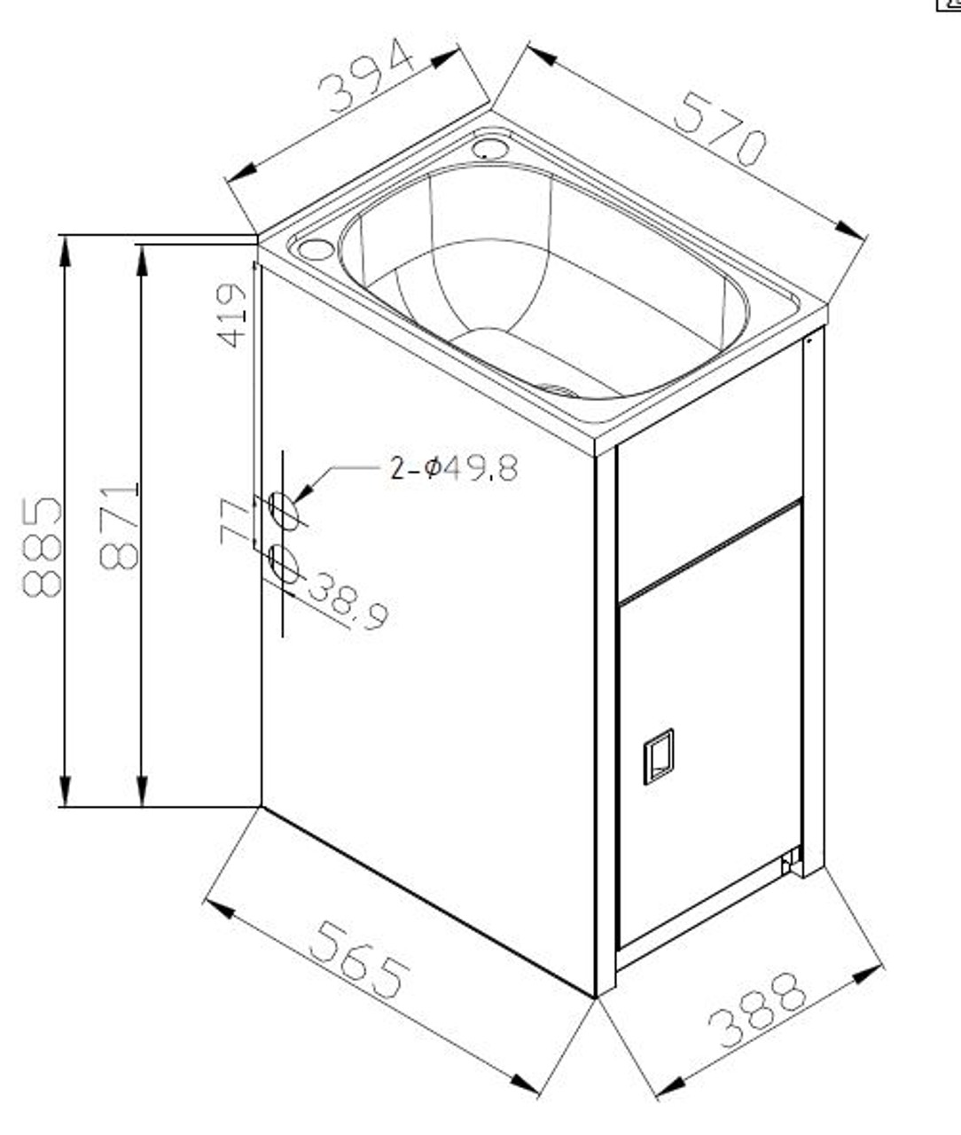 30 Liter Laundry Sink Tub (Sink +