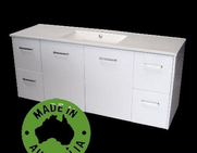 Evolution Vanity with Stone Bench & Undermount Basin 1500mm Wall Mounted WA