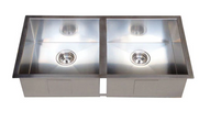 NORMANDY CUBE DOUBE SINK UNDERMOUNT OR DROP IN 400 DOUBLE