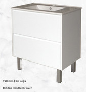 Infinity Tall 750 mm White Vanity - ALL DRAWER - Optional Ceramic Top Infinity Tall 750 mm White Vanity - ALL DRAWER - Optional Ceramic Top
