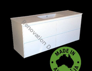 Evolution DRAWER Vanity with Stone Bench & Undermount Basin 1800mm Wall Mounted HA