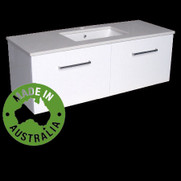 Monaco Vanity with Stone Bench & Undermount Basin 1200mm Wall Mounted WA