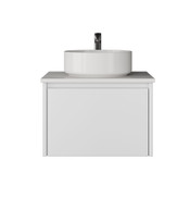 Infinity Short 600 mm White Wall Mount Vanity - Optional Stone Benchtop Infinity Short 600 mm White Wall Mount Vanity - Optional Stone Benchtop