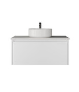 Infinity Short 900 mm White Wall Mount Vanity - Optional Stone Benchtop Infinity Short 900 mm White Wall Mount Vanity - Optional Stone Benchtop