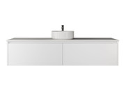 Infinity Short 1800 mm White Wall Mount Vanity - Optional Stone Benchtop Infinity Short 1800 mm White Wall Mount Vanity - Optional Stone Benchtop