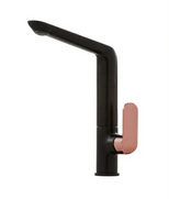 ikon KARA Kitchen Sink Mixer Tap - Black & Rose Gold