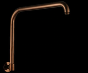 Rose Gold Goosenec Wall Shower Arm