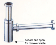 Wall Bottle Trap 32mm & 40mm