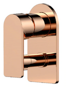 Normandy ETHAN Wall Diverter Mixer Tap - Shower / Bath - Rose Gold