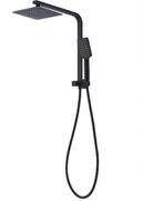 Normandy Black No.5 Twin Shower Combo Unit without Rail - Fixed Inlet