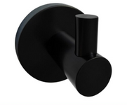 Vivid Iconic Matt Black Single Robe Hook