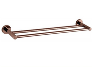 Vivid Iconic Rose Gold  Double Bath Towel Rail - 600mm  750mm 900mm