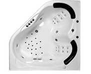 BWA Sapphira  Corner Spa Bath with Hot Pump