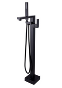 Normandy MATT BLACK Cube Freestanding Mixer Tap with Hand Shower