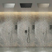 Normandy Flush Ceiling Mounted Square Rain Shower Head 300mm 