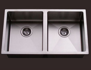 SUPER DEEP Cube Square Double 340 Sink with Round Corner