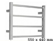Stainless Steel Heated Towel Rail & Ladder - Square 550 X 440