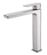 Bianca High Brushed Nickel Satin Basin Mixer Tap