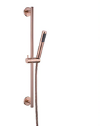 New Brushed Rose Gold Lollypop Hand Shower Head with Rail