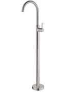 Mecca Freestanding Bath Mixer Brushed Nickel 