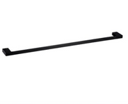 Normandy Matt Black Rush Single Towel Rail 600mm / 800mm