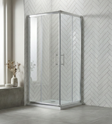 Normandy Semi Frameless Sliding Shower Screen Square L Shape
